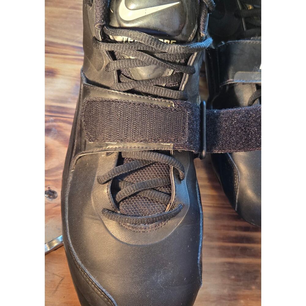 Mens Size 13 Nike Team Code Zoom Black Football Cleats Spikes EUC - Picture 9 of 11